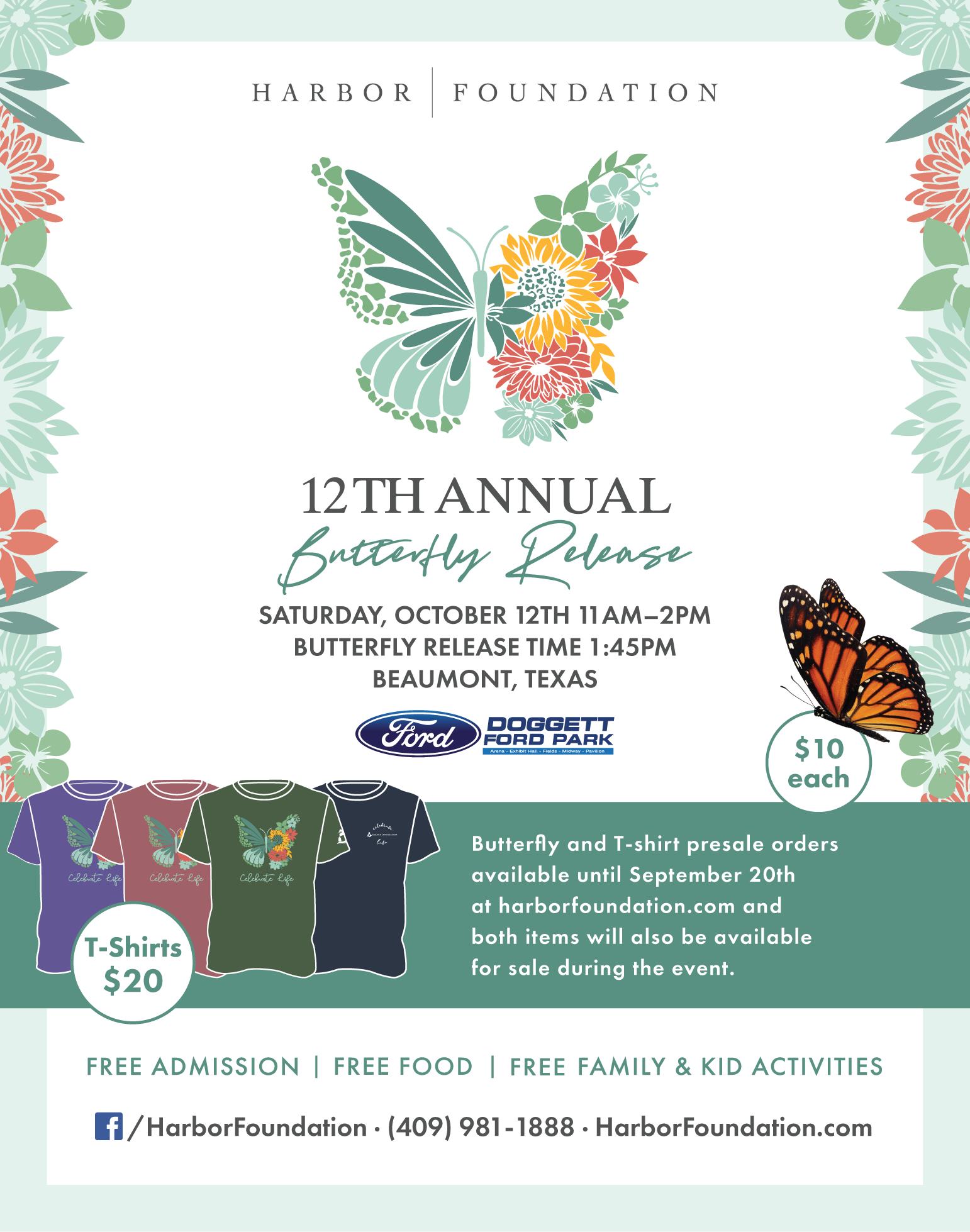 More Info for 12th ANNUAL BUTTERFLY RELEASE